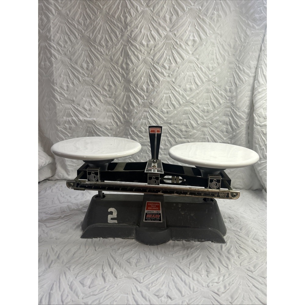 Vintage OHAUS Harvard Trip Balance 2kg - 5lb Capacity Laboratory Scale